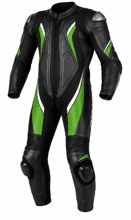 MATAGEAR Motorcycle New Green/Black 365G One piece Track Racing Suit CE Approved Protection
