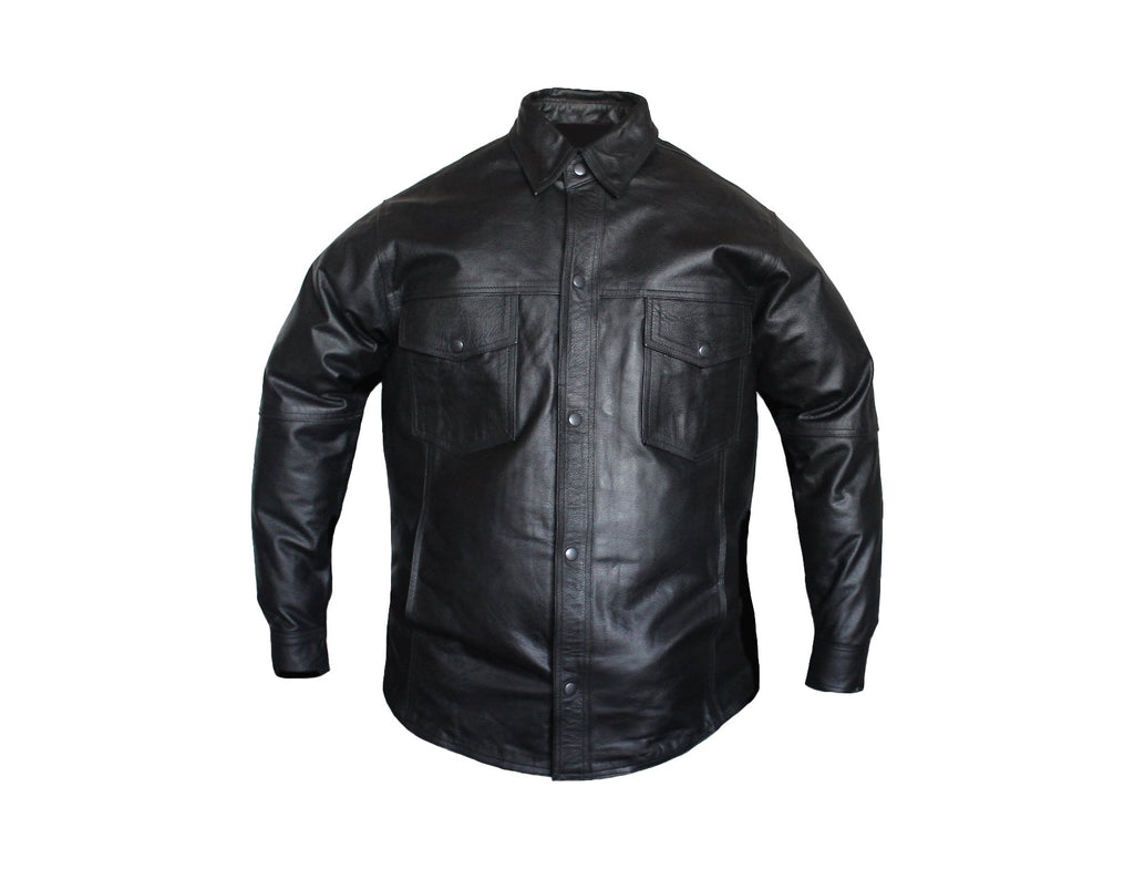 MG801 Motorcycle Leather Shirt image 1