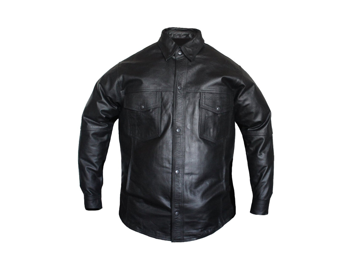 MG801 Motorcycle Leather Shirt image 1