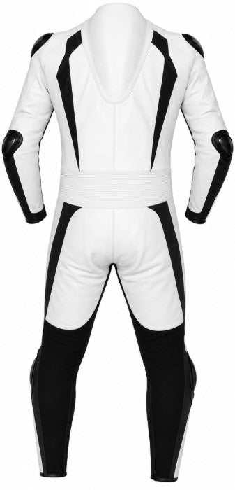Matagear MG311 Motorcycle Race White/Black Riding Leather Suit CE Approved Protection