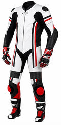 Matagear MG398 Motorcycle Race Red White Riding Leather Suit CE Approved Protection