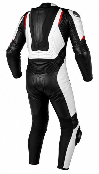 Matagear MG397 Motorcycle Race Red White Riding Leather Suit CE Approved Protection