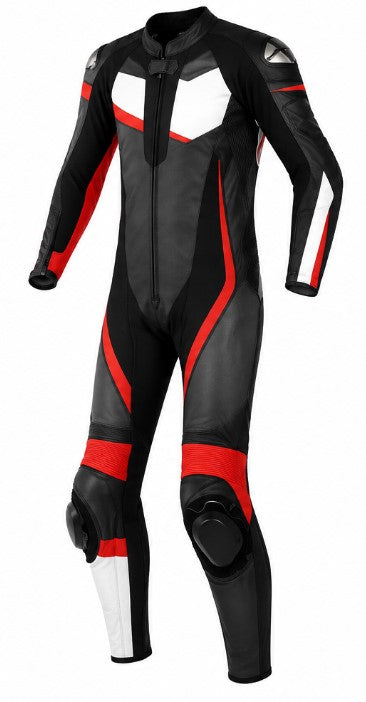 Matagear MG365 Motorcycle Race Red Black Riding Leather Suit CE Approved Protection