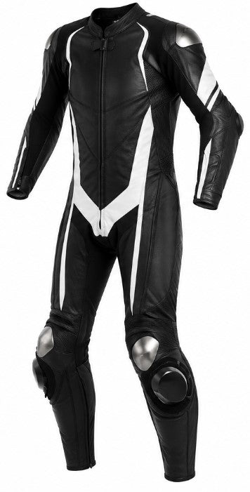 Matagear MG366 Motorcycle Race Black White Riding Leather Suit CE Approved Protection