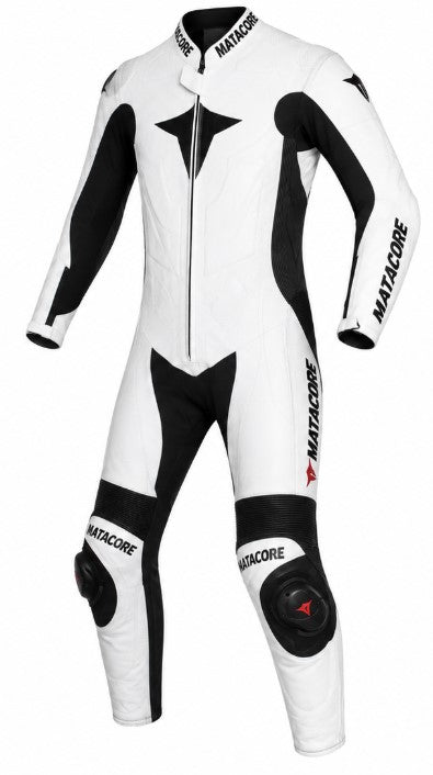Matagear MG310 Motorcycle One Piece White Riding Leather Airtex Suit CE Approved Protection
