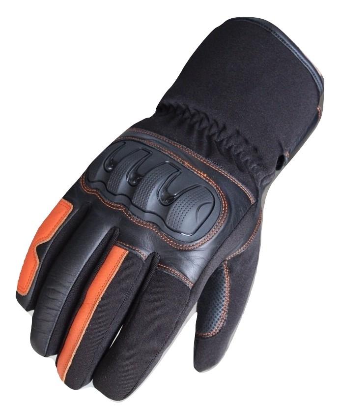 Orange MG258 Motorcycle Gloves image 1