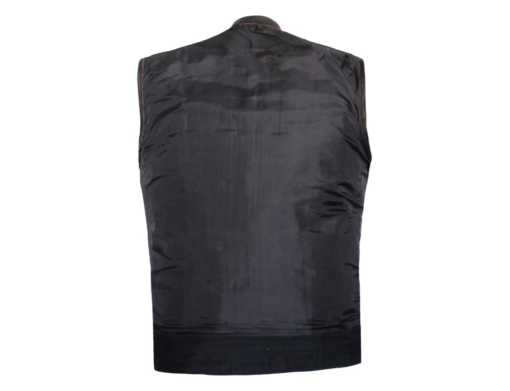 MG441 Brown Motorcycle Vest image 5