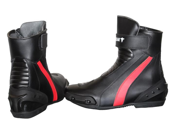 MOTORCYCLE NEW RIDING 6015 RED CE RATED SHOES/BOOTS image 1