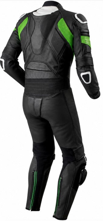 Matagear MG375 One Piece Motorcycle Riding Black Track Leather Suit