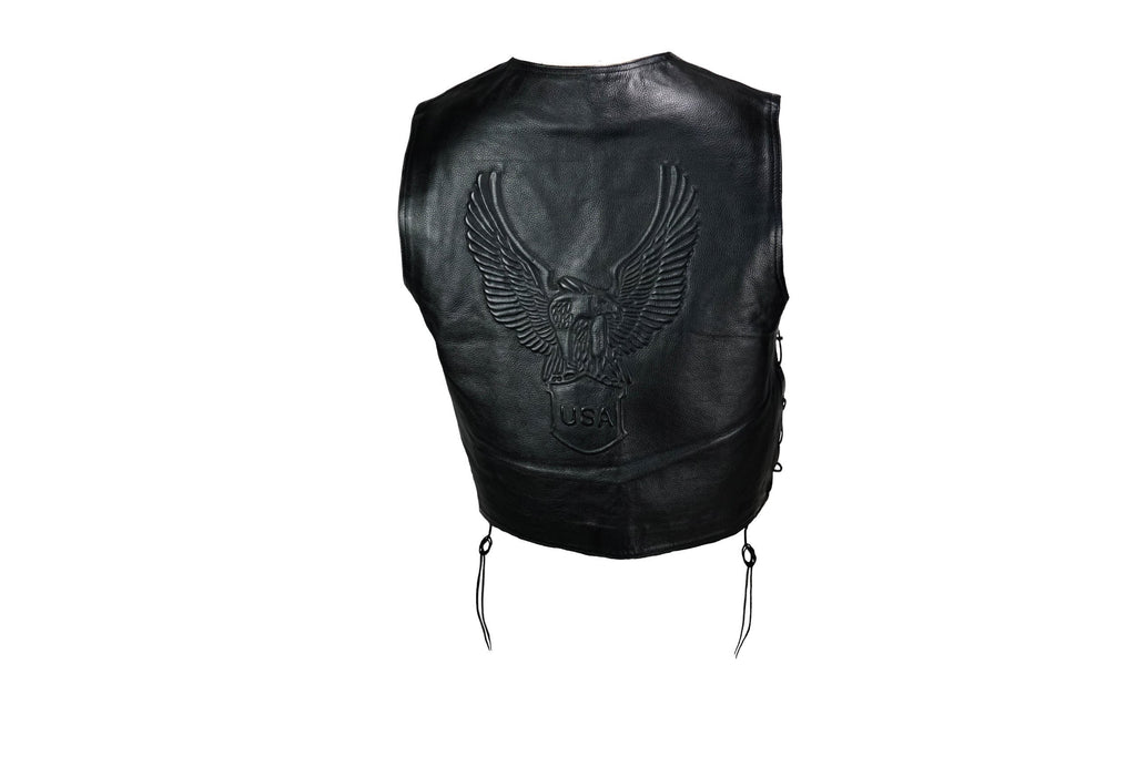 MG414 Eagle Chromed Motorcycle Vest image 2