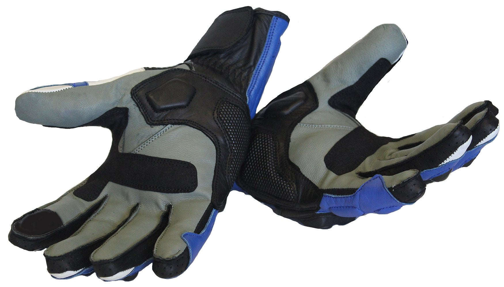 MG251 TPU Motorcycle Blue Gloves image 2