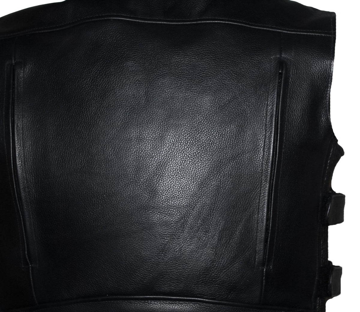 MG431 Mens Zippered Classic Style Motorcycle Vest image 3