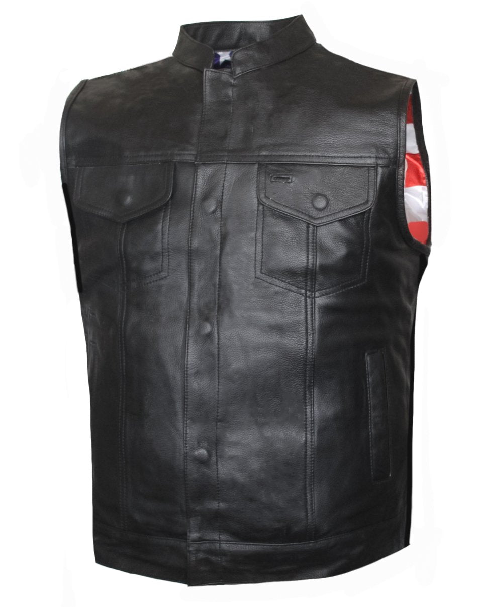 MG408 US Flag Motorcycle Vest image 1