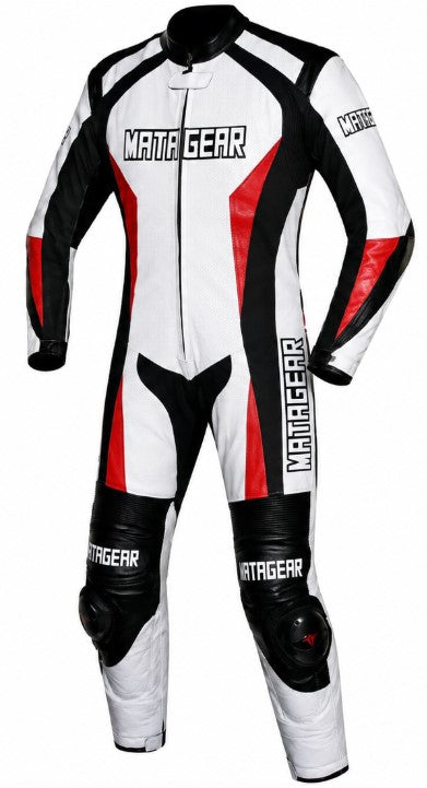 Matagear MG382 Motorcycle One Piece Riding Leather Iris Suit CE Approved Protection
