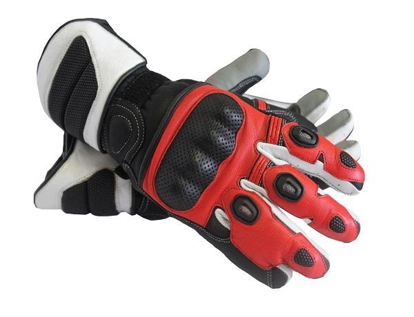 Red MG257 Pro TPR Motorcycle Gloves image 0