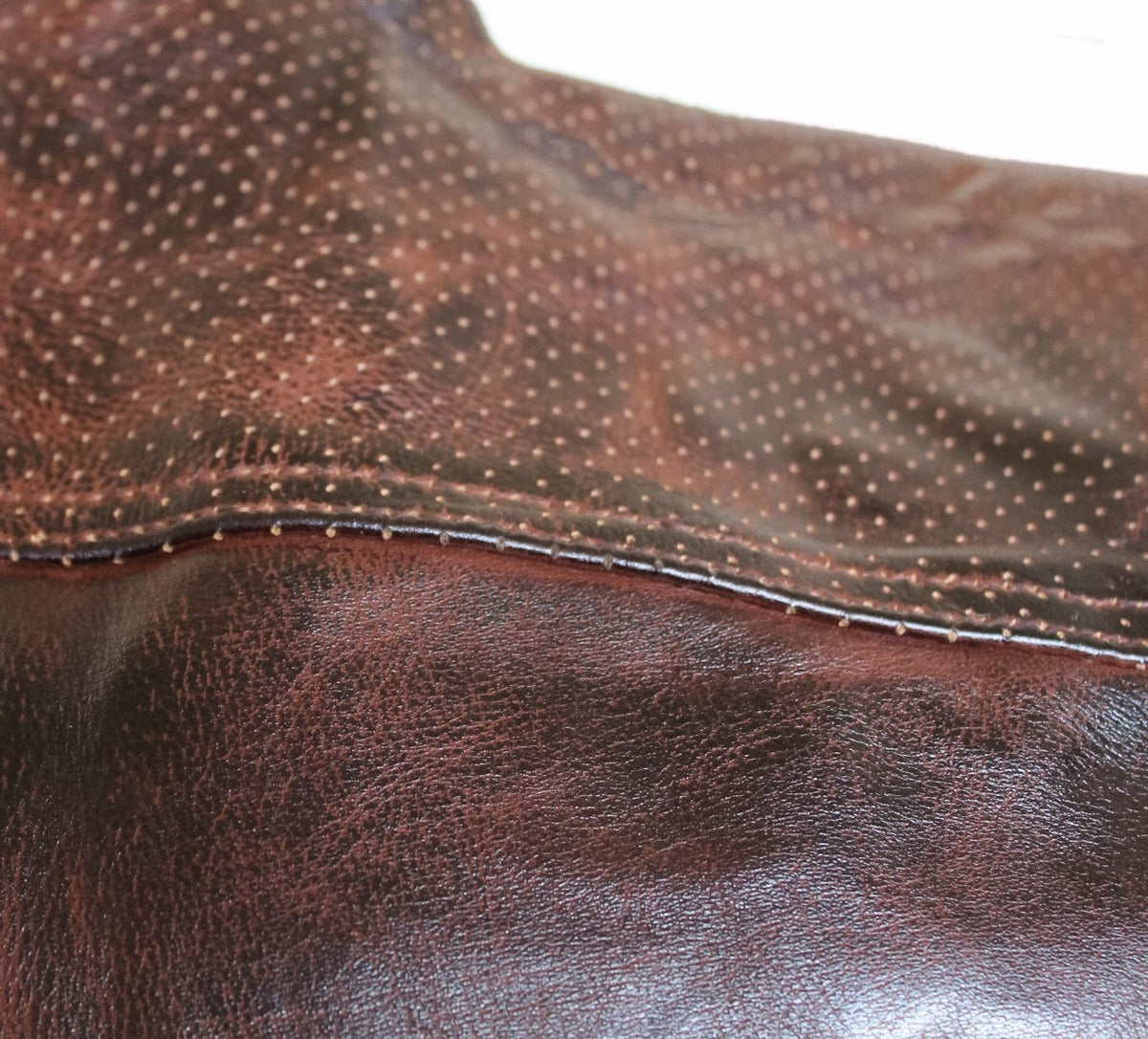MG457 Motorcycle Ladies Zippered Distressed Leather Vest image 4