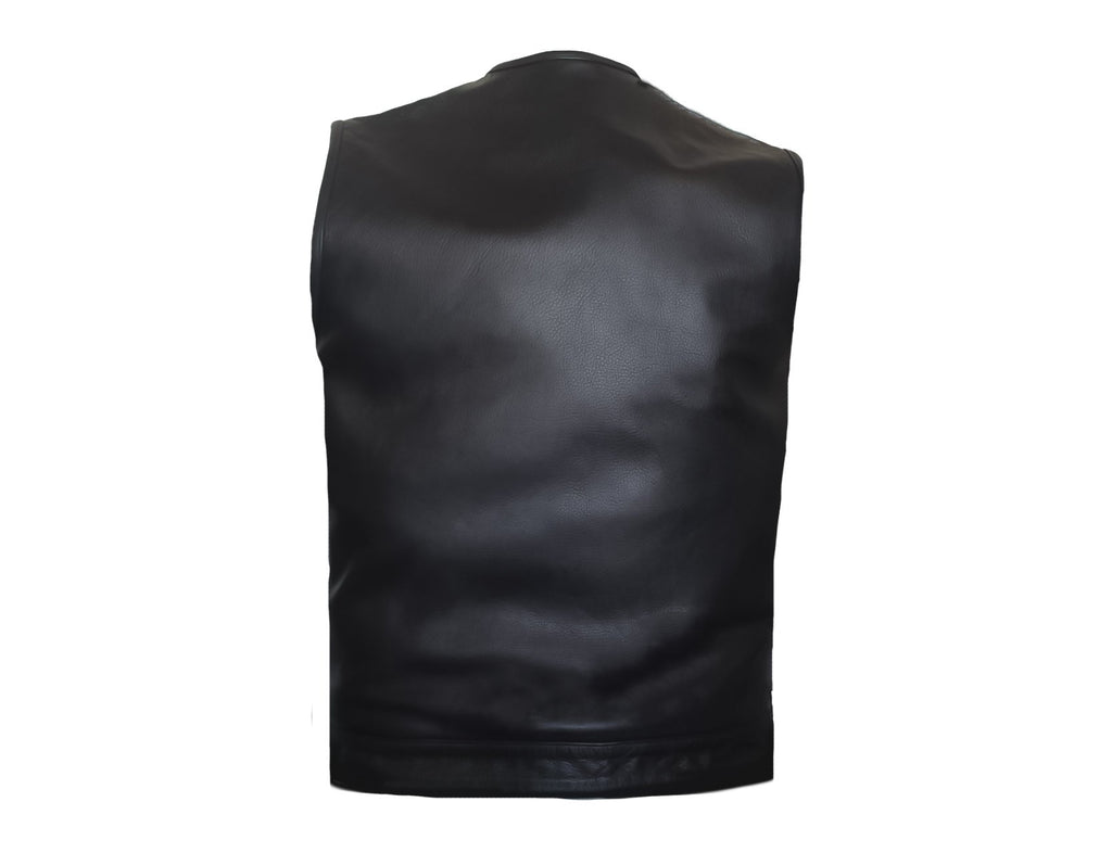 MG428 Low Collared Motorcycle Vest image 3