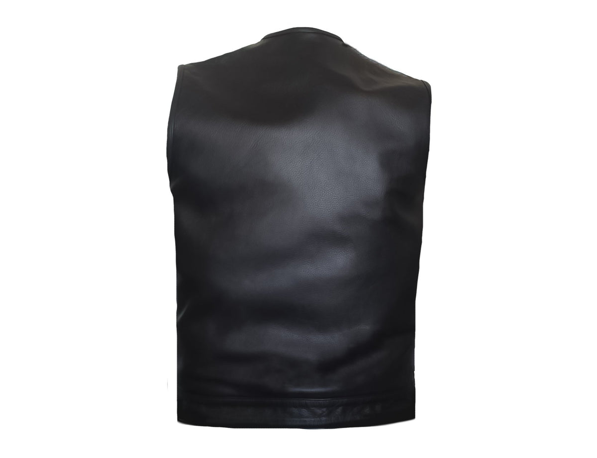 MG428 Low Collared Motorcycle Vest image 3
