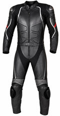 Matagear MG367 Motorcycle Two Piece Black Riding Leather Suit CE Approved Protection