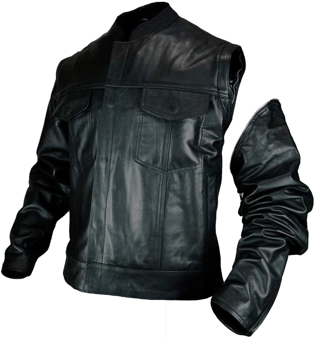 MG106 Motorcycle Leather Jacket image 2