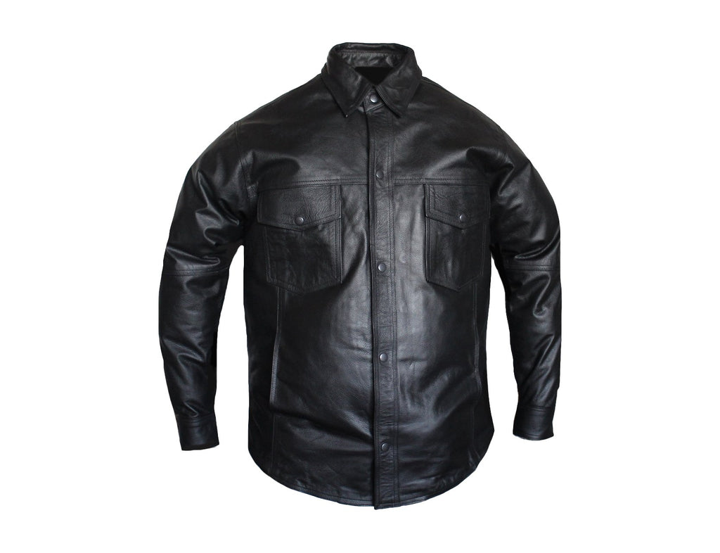 MG801 Motorcycle Leather Shirt image 0