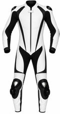 Matagear MG311 Motorcycle Race White/Black Riding Leather Suit CE Approved Protection