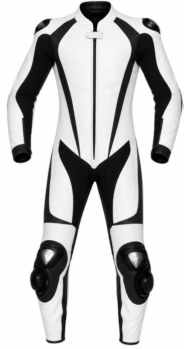 Matagear MG311 Motorcycle Race White/Black Riding Leather Suit CE Approved Protection