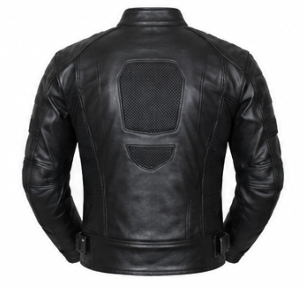 MG115 Men Classic Motorcycle Leather Jacket