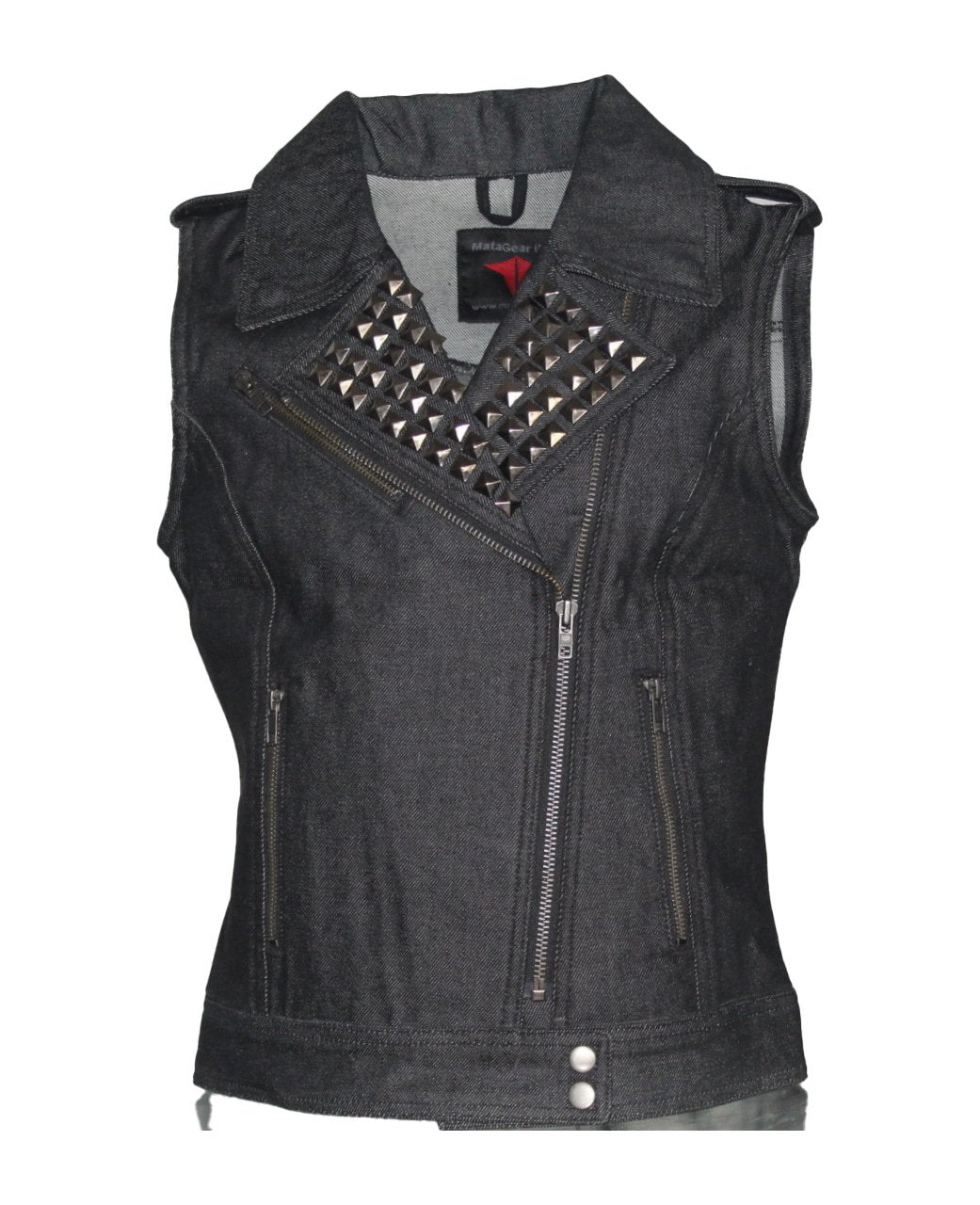 MG473BLK Motorcycle Ladies Vest image 4