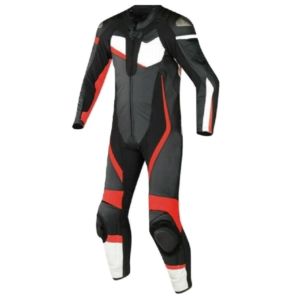 Matagear MG365 Motorcycle Race Red Black Riding Leather Suit CE Approved Protection image 0
