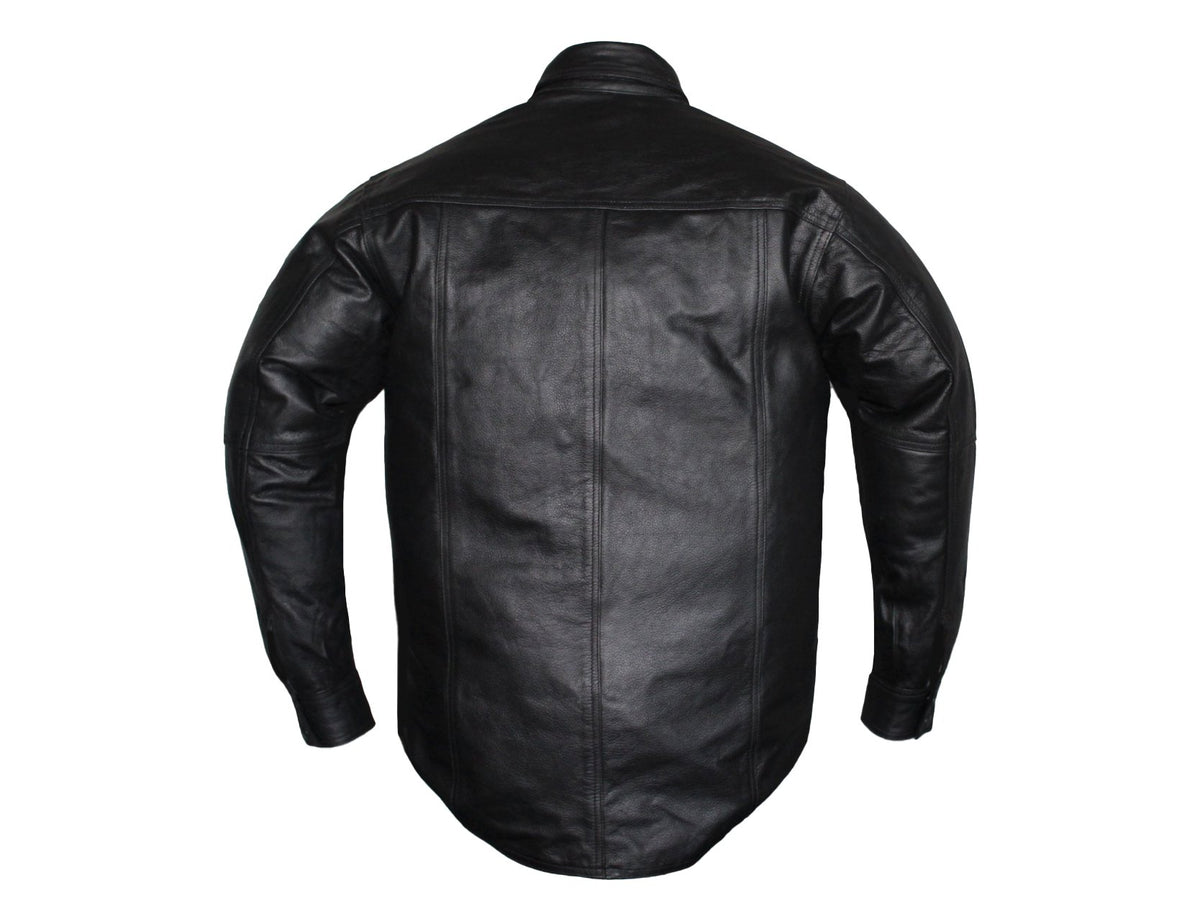 MG801 Motorcycle Leather Shirt image 2