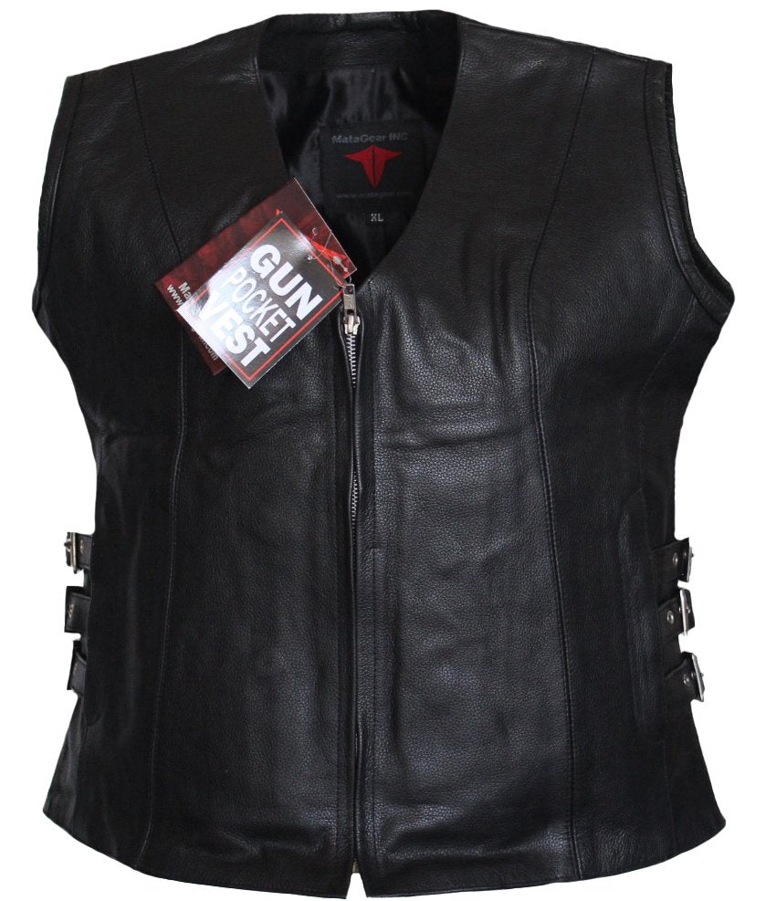 MG462 Ladies Motorcycle Vest image 4