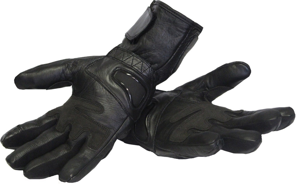 MG253 Motorcycle Black Scotchlite Gloves image 3