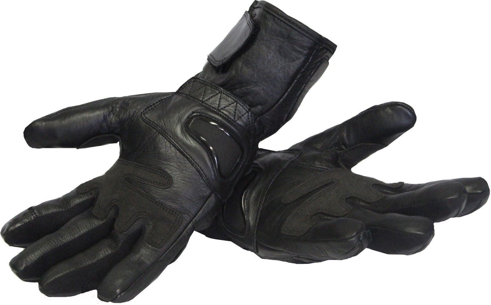 MG253 Motorcycle Black Scotchlite Gloves image 3