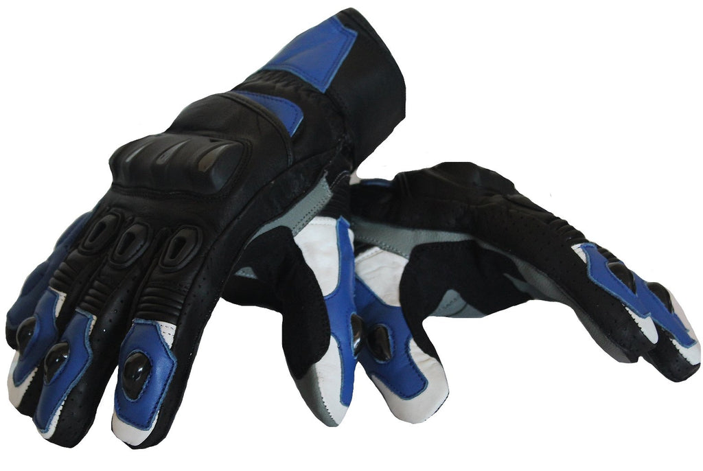MG251 TPU Motorcycle Blue Gloves image 1