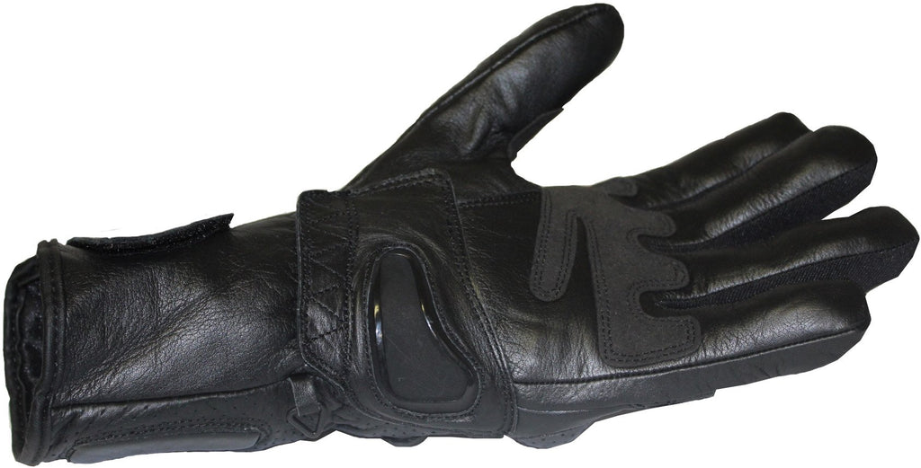 MG253 Motorcycle Black Scotchlite Gloves image 2