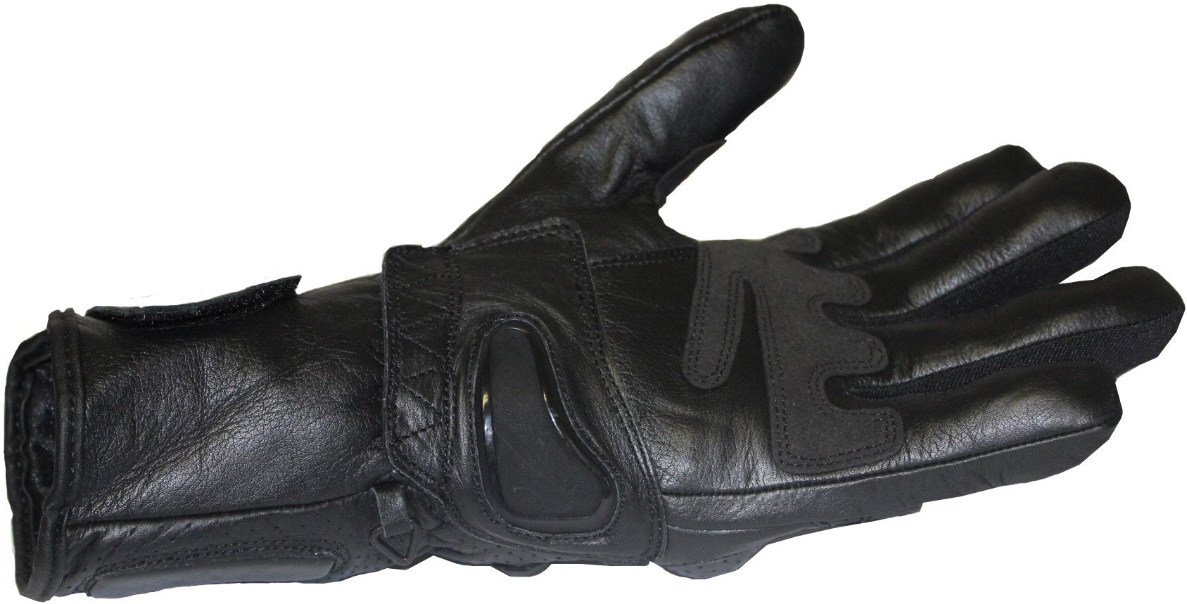 MG253 Motorcycle Black Scotchlite Gloves image 2