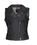 MG473BLK Motorcycle Ladies Vest image 0