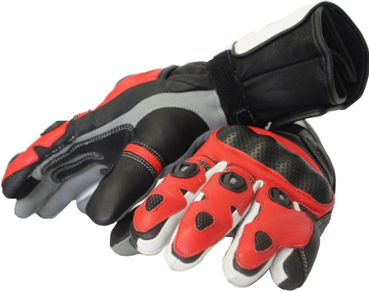 Red MG257 Pro TPR Motorcycle Gloves image 7