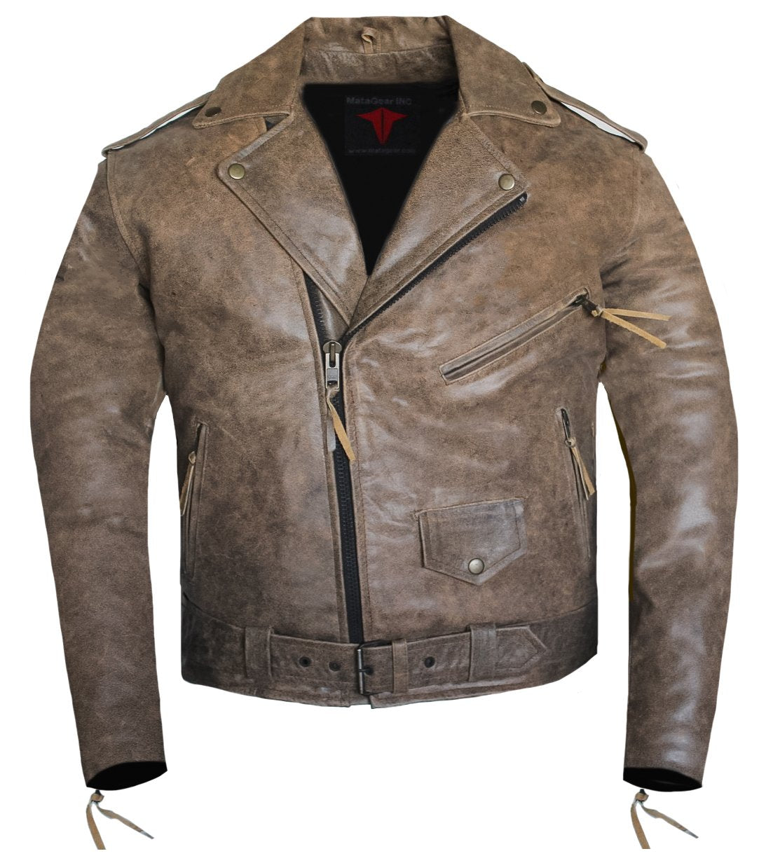 MG107 Classic Motorcycle Jacket image 1