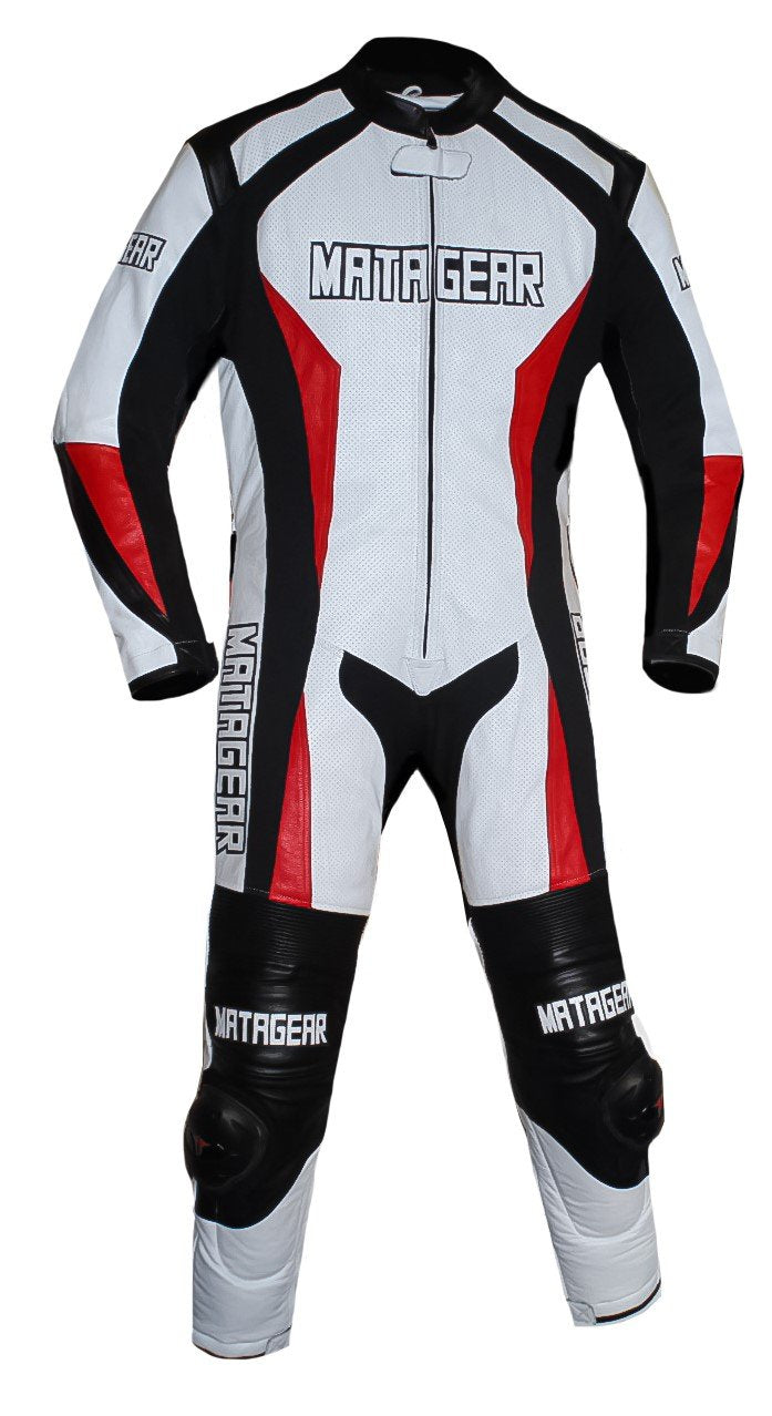 Matagear MG382 Motorcycle One Piece Riding Leather Iris Suit CE Approved Protection image 3