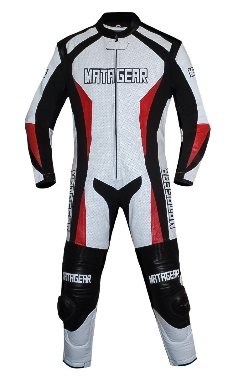 Matagear MG382 Motorcycle One Piece Riding Leather Iris Suit CE Approved Protection image 2