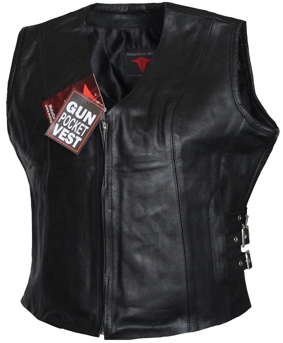 MG462 Ladies Motorcycle Vest image 2
