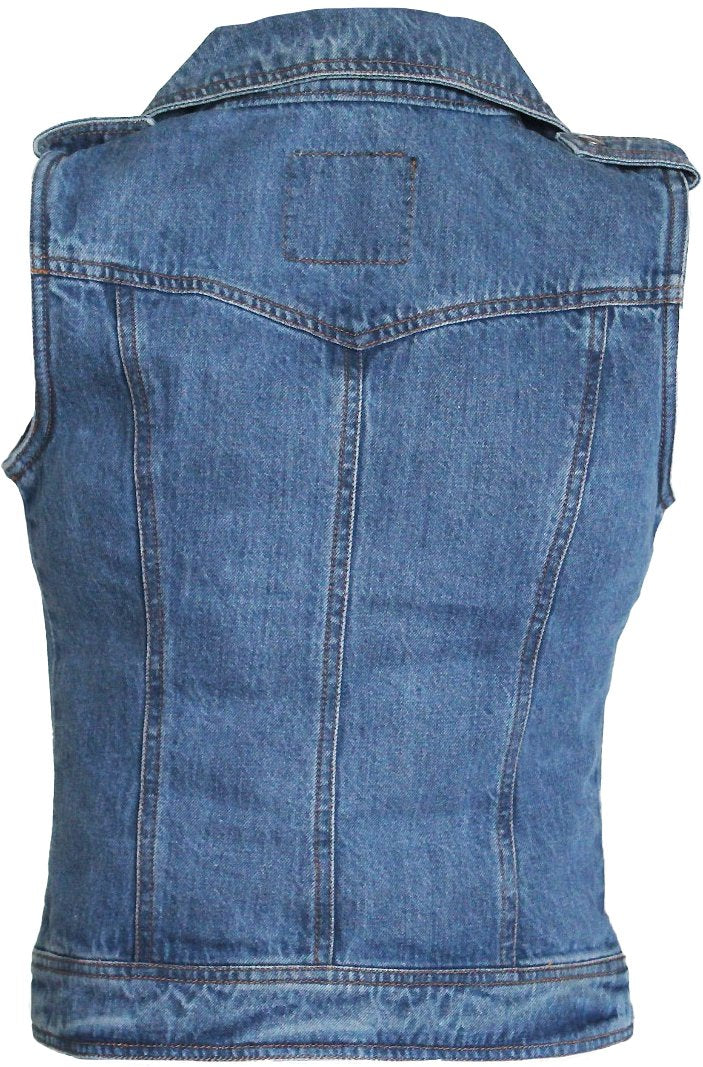 MG473BL Motorcycle Women Vest image 2