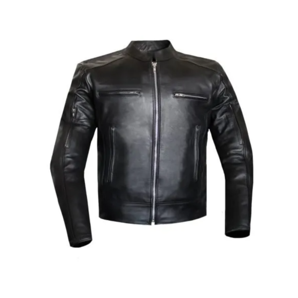 MG113 Men Motorcycle Leather Jacket