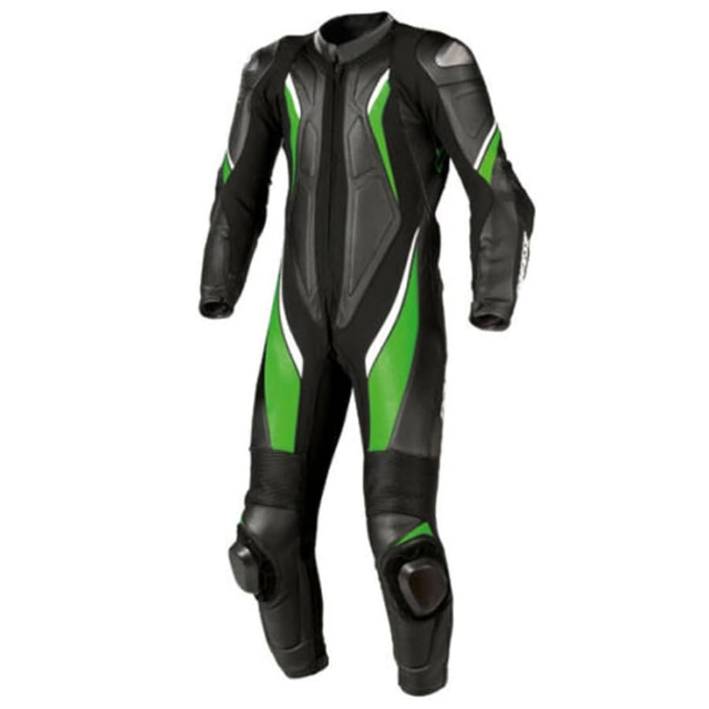 MATAGEAR Motorcycle New Green/Black 365G One piece Track Racing Suit CE Approved Protection