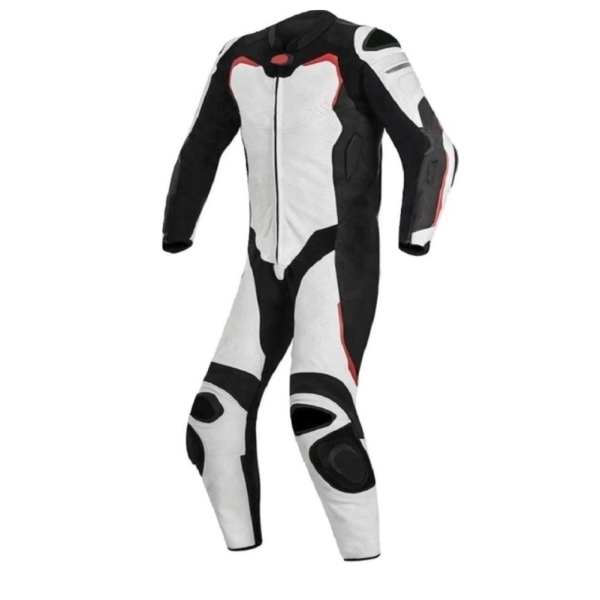 Matagear MG364 Motorcycle Race Black White Riding Leather Suit CE Approved Protection